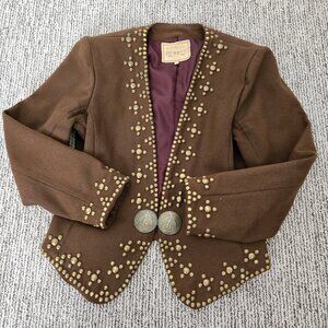 Vintage Double D Ranch Wear Wool Jacket with Studs